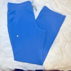 Figs Kade Cargo Scrub Pants Ceil Blue - Medium Tall